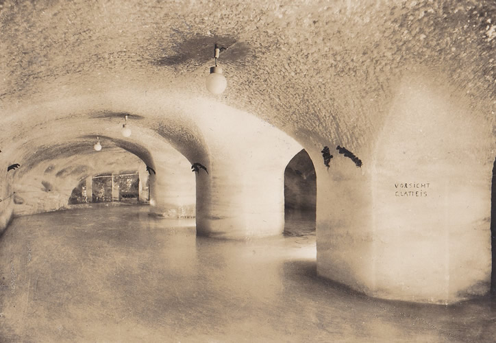 Skating rink under the ice